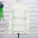 Endless Rose REVOLVE Mock Neck Textured Lace Top Off White Size XL Photo 4