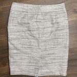 Ann Taylor Women’s Beige Gray Tweed Back Zip Fully Lined MIDI Skirt Size 8 Photo 12