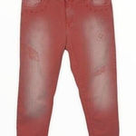 Desigual  Coral Cropped Skinny Jeans Distressed Stretch Denim EU 40 Boho Chic Photo 0