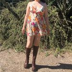 Victoria's Secret Floral Mini slip Dress - Orange, Pink, Cream Photo 1