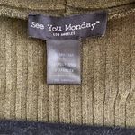 See You Monday Green Comfy Oversized Cardigan Photo 1