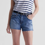 AG Adriano Goldschmied New w/Tags AG The Hailey Cut-Off Ex-Boyfriend Denim Jean Shorts Size 23 Photo 0