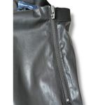 French Connection NWT  Black Faux Leather Straight Leg Pants | Size 8 Photo 8