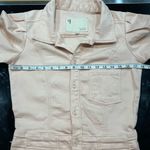 Anthropologie  pilcro The Kit Denim Romper Jumpsuit‎ Pink Short Sleeve Utility 8 Photo 8