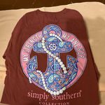 Simply Southern Maroon Shirt Photo 0