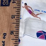 Lands' End  Beach Shorts Womens 16W White Mid Rise Pockets Pull On Elastic Summer‎ Photo 9