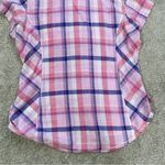 Columbia  Women’s Cotton Pink Camp Henry Short Sleeve Shirt Button Front Size L Photo 5