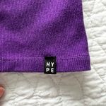 Hype & Vice purple lsu one shoulder long sleeve Photo 3