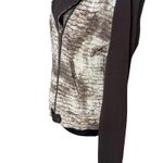 Alberto Makali Moto Biker Jacket Size S Brown Brick Zip Crinkled Statement Photo 4