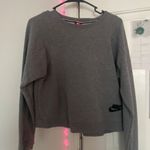 Nike Gray Cropped Crew Neck Photo 0
