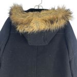 J.Crew Italian Stadium Cloth Wool Chateau Parka Coat Black Size 4P Photo 6