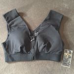 Women's Tommie Copper Shoulder Support Bra with Front Zipper Black Size L NEW Size L Photo 1