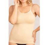 Empetua Scoop Neck Shaper Adjustable Strap Compression Cami Beige L Large New Tan Photo 0