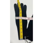  Leather Patch Long Knit Wool Gloves Frye Stamped‎ Logo Black Small / Medium Photo 4