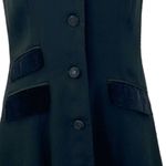 British Khaki Sleeveless Black Jumper Or Dress Front Buttons V-Neck Size 8 Photo 5