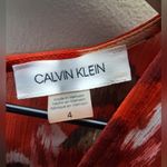 Calvin Klein NWOT Floral Red Sleeveless Dress Photo 9