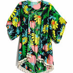 Judith March 💛 BoHo Kaftan Cover Up w Tassle Fringe Size Small Photo 0