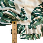Piyama Monstera rayon romper, ruffle sleeves and hem, SIZE XL, EUC Green Photo 12