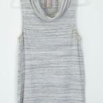 Anthropologie Dolan Sleeveless Cowl Neck Top Size S Gray Marled Knit Minimalist Photo 0