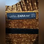 ZARA  knit Cozy V-Neck Sweater in Gold Photo 2