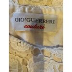 Gio Guerreri Couture Dress Women Small Ivory Crochet Lace Floral A Line Boho White Photo 6