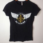 Next Level Apparel Cajun Creed S Fleur de Legion Short Sleeved Black Top Photo 0