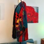 VTG 80s Top Blouse Blazer Retro MOD In Group Ltd. Open Front Blazer Sz 10/12 L Red Photo 3