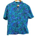 Adrianna Papell Vintage Silk Skirt Suit Paisley Blue Green Purple Fitted Size 8 Photo 1