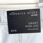Veronica Beard  Grant Wide Leg Extra High Rise Button Fly Frayed Hem Jeans 29 Photo 3