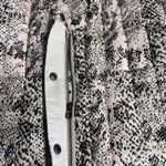 ATM Anthony Thomas Melillo Snake Print‎ Down Quilted Puffer Jacket Size Medium Gray Photo 9