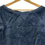 Juicy Couture  Boat Neck Sweatshirt Womens S Navy Blue Fleece 3/4 Sleeve Y2K Photo 1