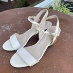 Cole Haan block heel cream classy sandals sz 7.5 Photo 5