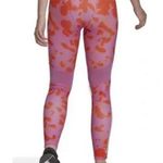 Adidas  HYGLM (tights) Full Length Leggings | Orange and Pink | Size Medium Photo 1