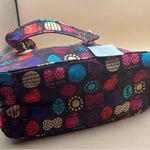 Sanrio NWT Rare 2017 Hello Kitty Large Brown Print Nylon Tote Handbag Photo 4