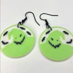 Oogie Boogie earrings Green Photo 1