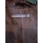 Abercrombie & Fitch Black Silky Eye Lash Lace Cami Adjustable Straps Size S Photo 3