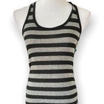 A'Gaci Womens  Metallic Racerback Striped Tank Top L Photo 0