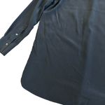 Babaton  Aritzia 100% Silk Blouse Black Henley Flowy Wide Fit Small Women's Photo 7