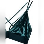 PINK - Victoria's Secret Victoria's Secret PINK Velvet Triangle Bralette in green. Photo 5
