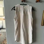 Mixed Tweed Textured White Mini Dress Size 36 Photo 1