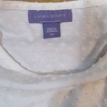 Laura Scott  white swiss dot bell sleeve blouse Photo 5