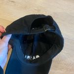Athleta  x Big Black and White cotton embroidered baseball cap OS Photo 1