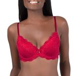 Amazon  Red Lace Push Up Bra Photo 0