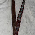 Leather And Turquoise Belt Blue Photo 0
