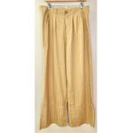 Free People NWT Linen Blend Pink Pinstripe Wide-Leg Trouser Style Pants Photo 1