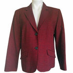 Pendleton Buffalo Check Wool Single Breasted Blazer Size 12 Photo 0