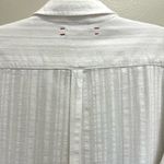 Xirena Cotton Long Sleeve Button Up Shirt Striped White Size S Photo 6