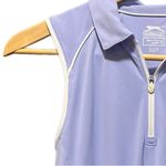 Slazenger Top Women's Purple 1/4 Zip Sleeveless Golf Polo Size Small Photo 3