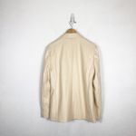 We Wore What Faux Leather Blazer Medium Cream Oversized Quiet Luxury Minimalist Photo 12