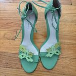 Banana Republic  Green Tie Ankle Heels Size 7.5 Photo 2